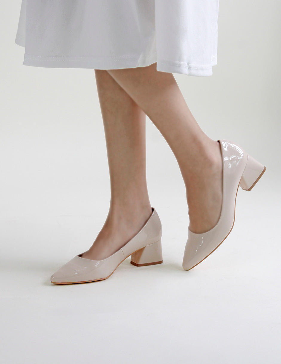 Zapatillas Tender en Charol – Beige