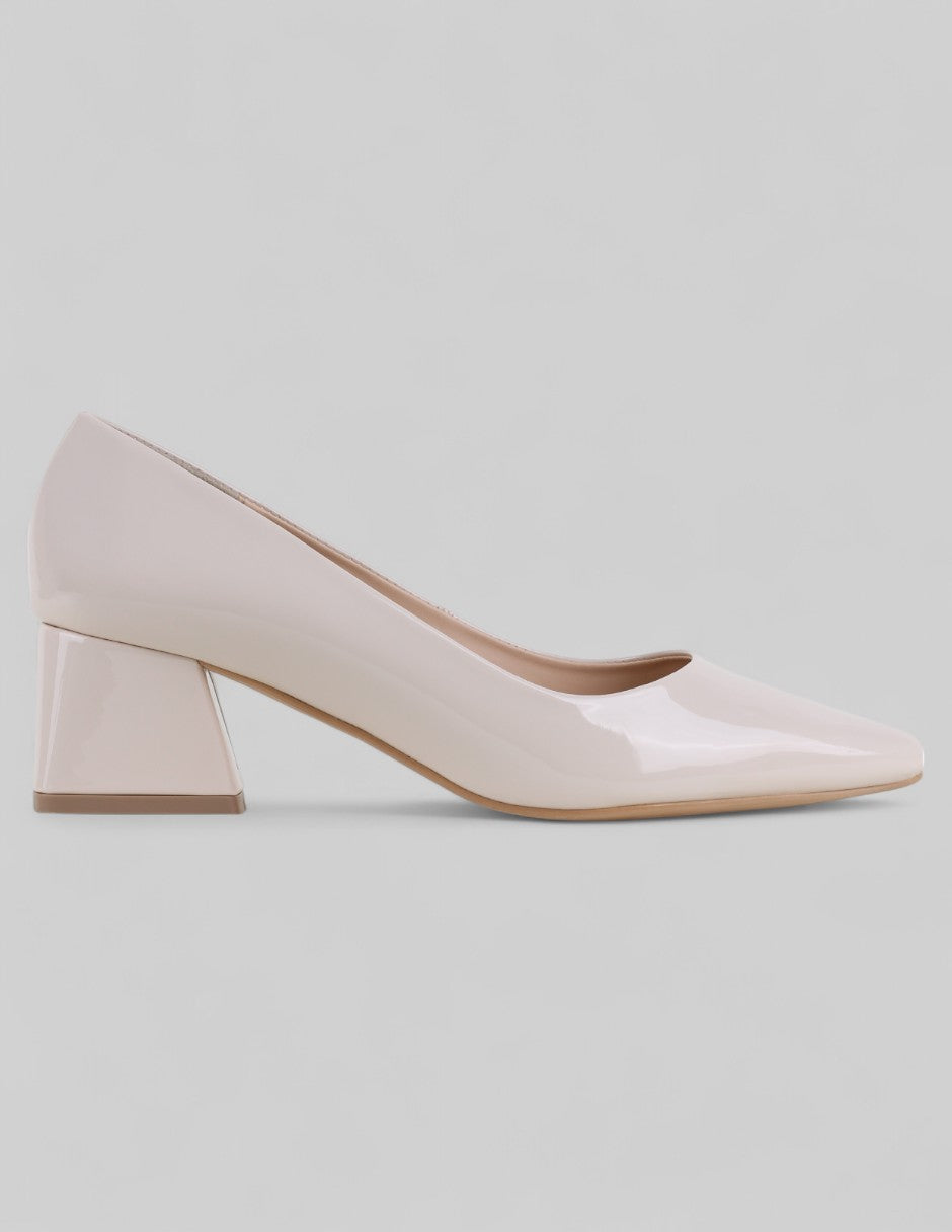 Zapatillas Exterior Charol Color Beige Para Mujer De RBCOLLECTION