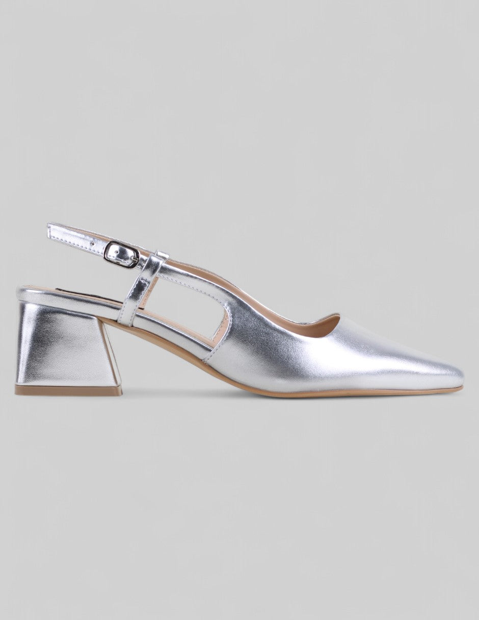 Zapatillas Exterior Sintético Color Plata Para Mujer De RBCOLLECTION