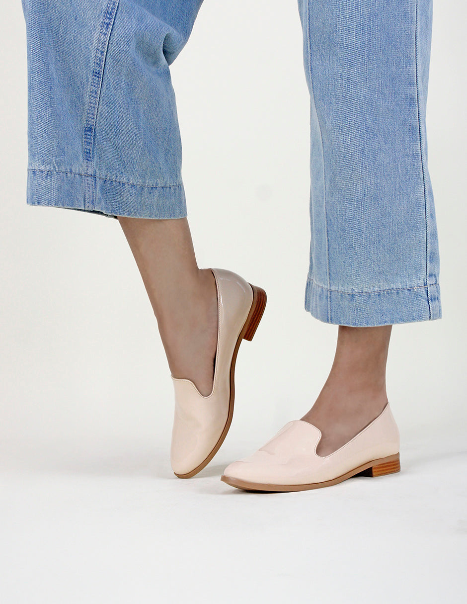 Mocasines Tender en Charol – Beige