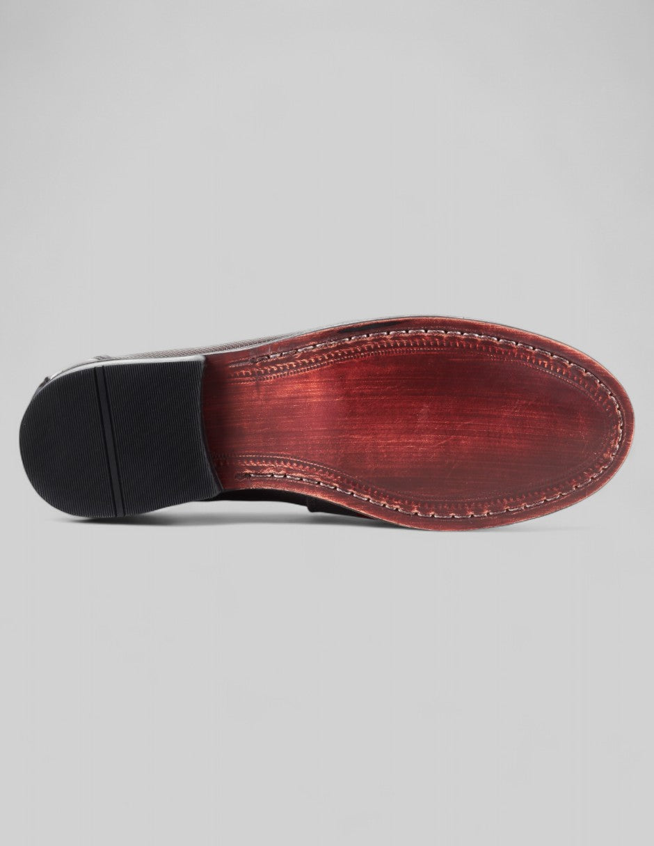 Mocasines Signature Line en Piel – Café