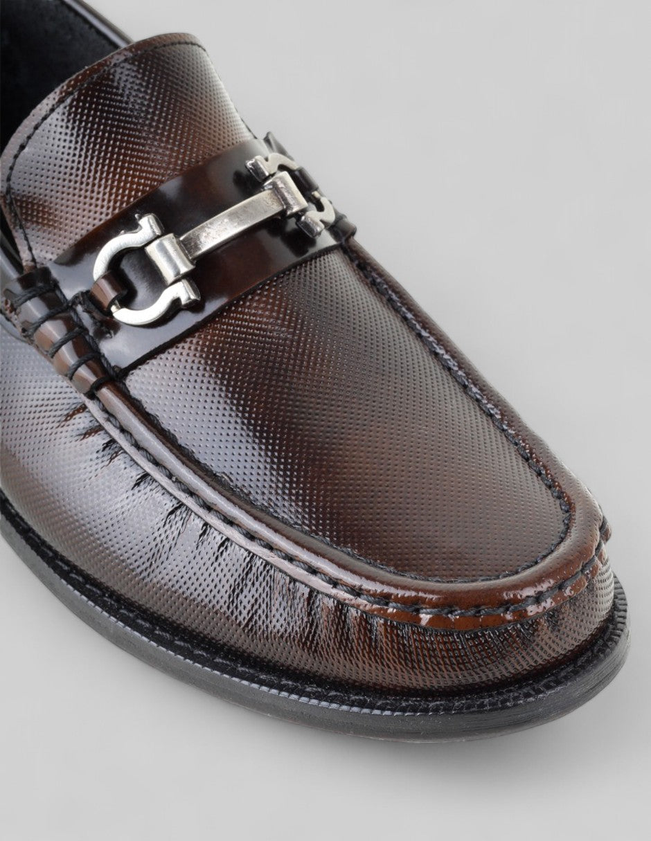 Mocasines Signature Line en Piel – Café