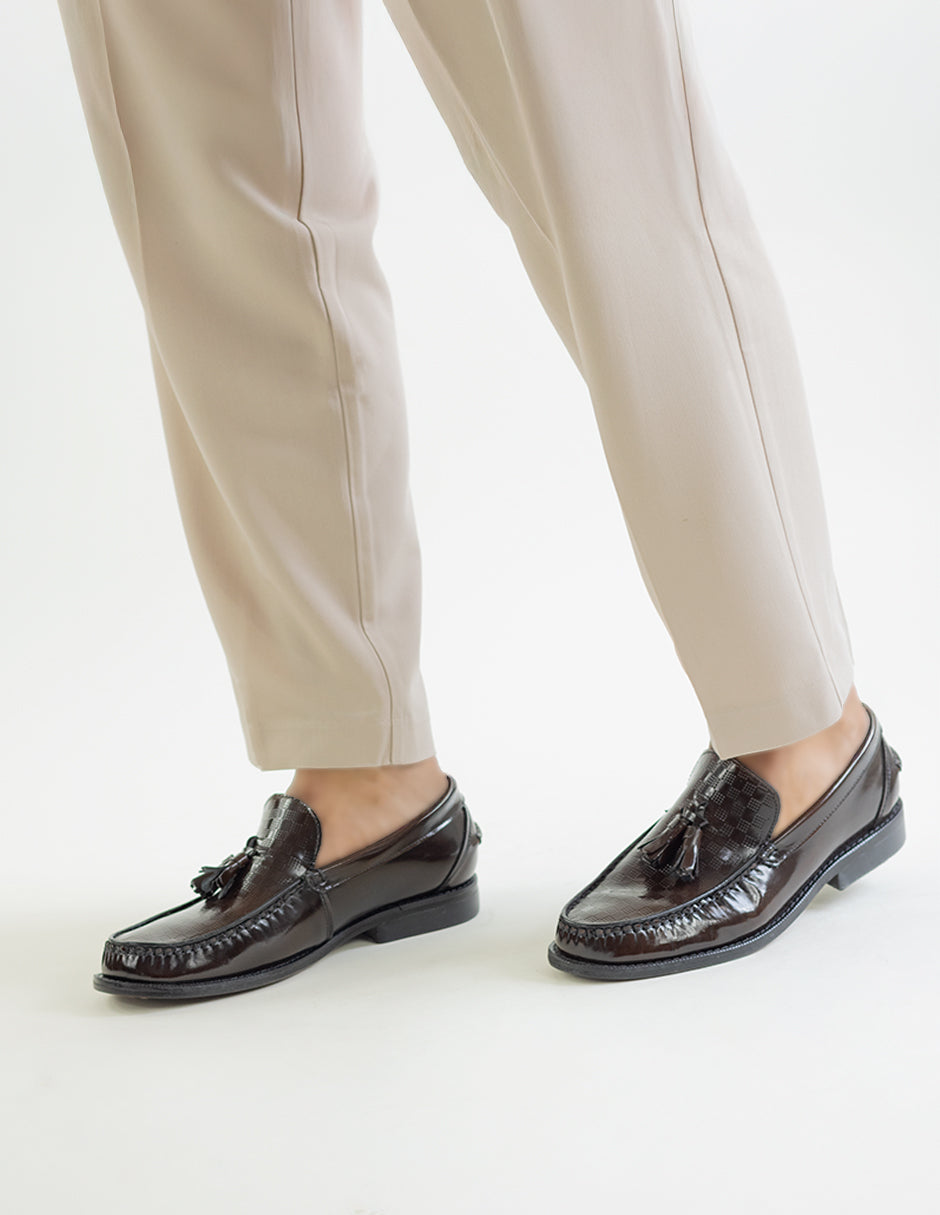 Mocasines Signature Line en Piel – Café