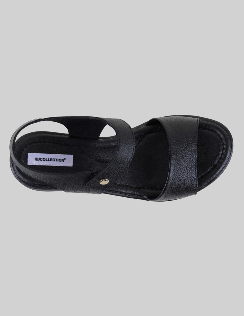 Sandalias con plataforma Comfort en Piel – Negro