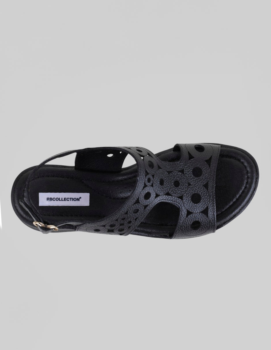 Sandalias con plataforma Comfort en Piel – Negro