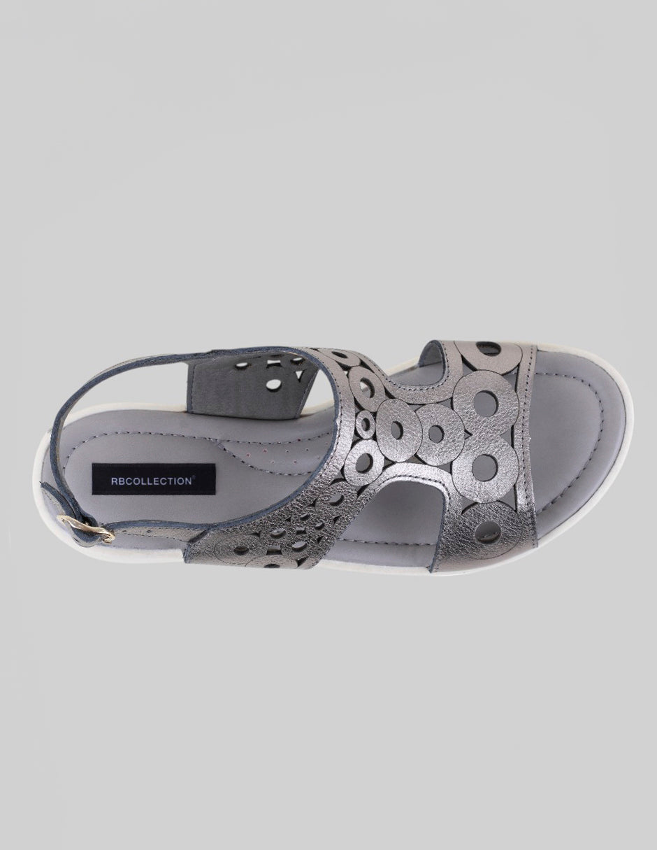 Sandalias con plataforma Comfort en Piel – Plata