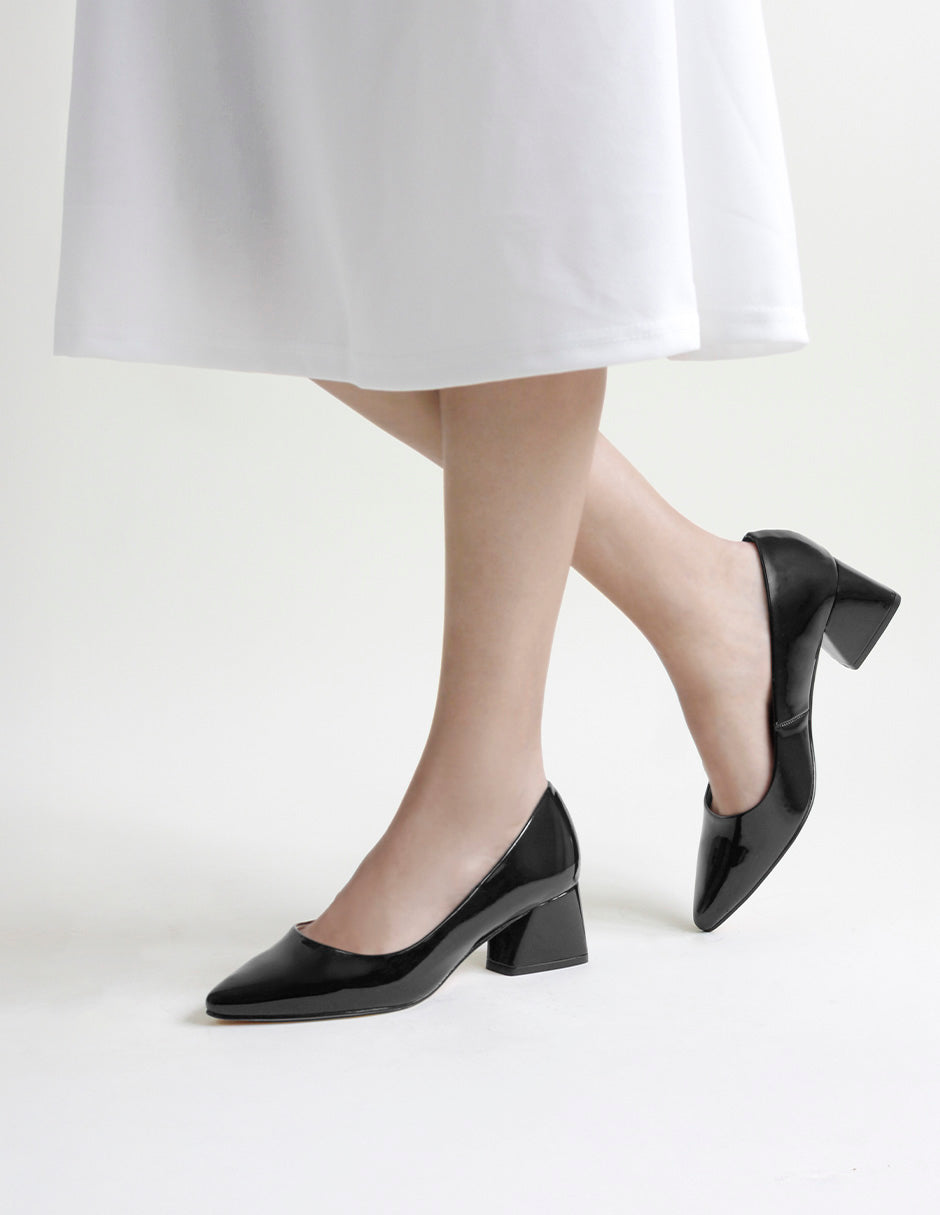 Zapatillas Tender en Charol – Negro