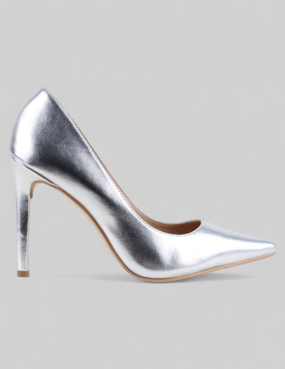 Zapatillas Exterior Sintético Color Plata Para Mujer De RBCOLLECTION