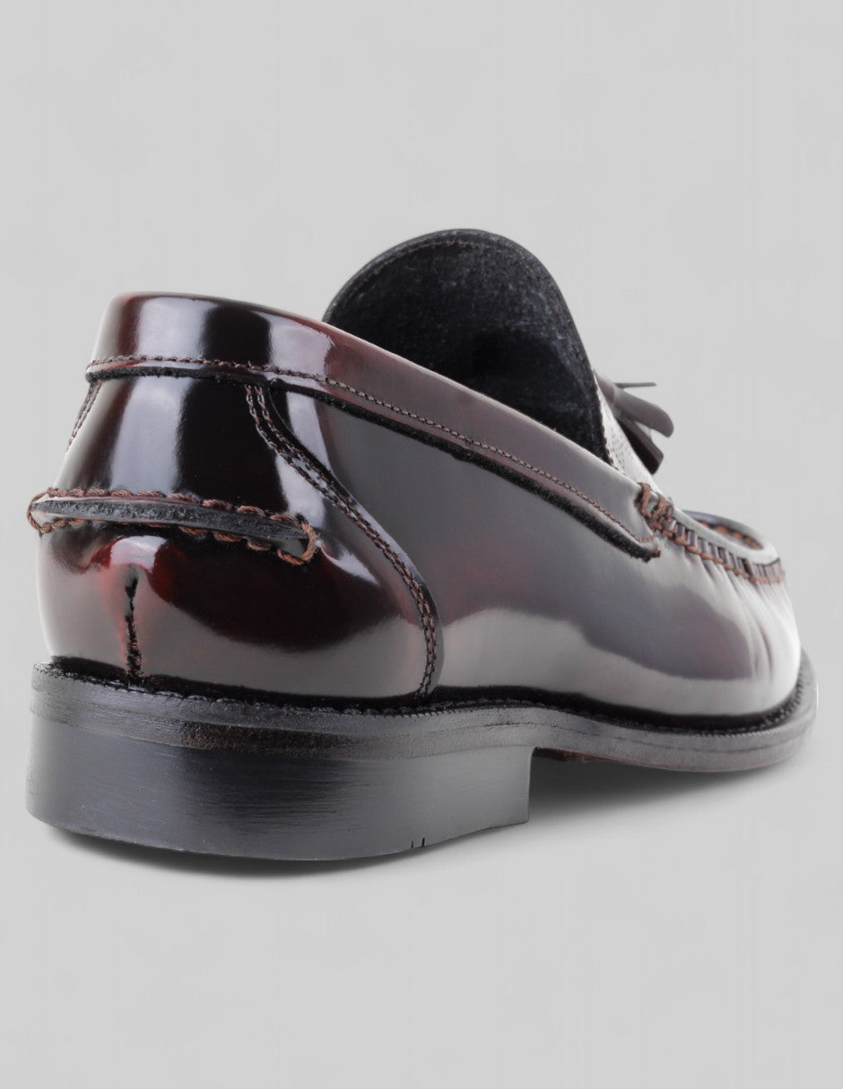 Mocasines Signature Line en Piel – Vino