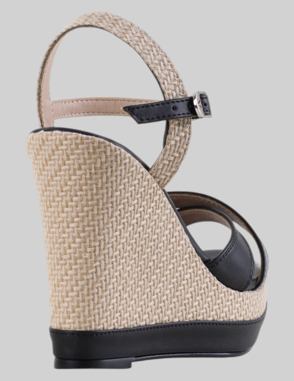 Sandalia con tacón Girl en Piel vegana – Negro