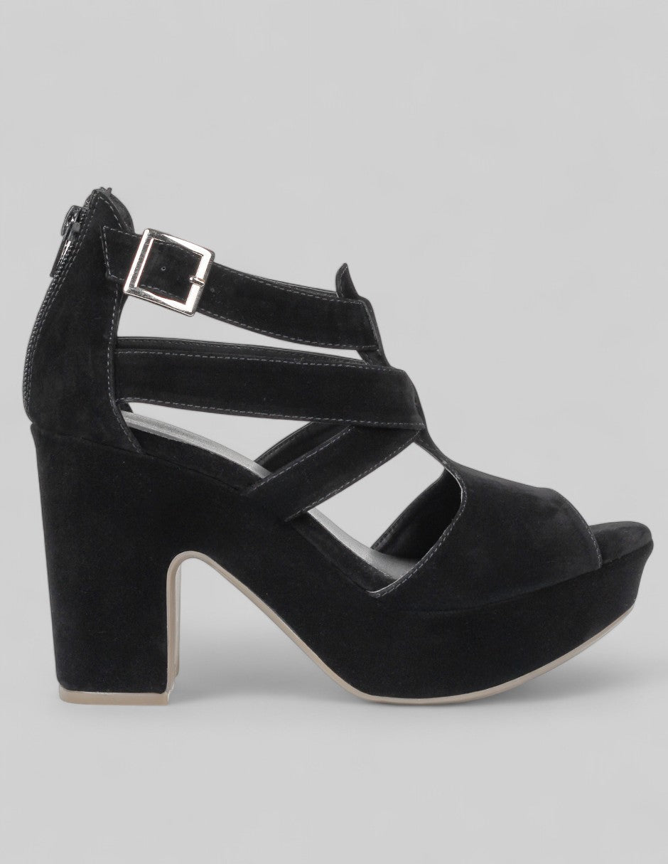 Sandalia con tacón Classy en Mujer – Negro