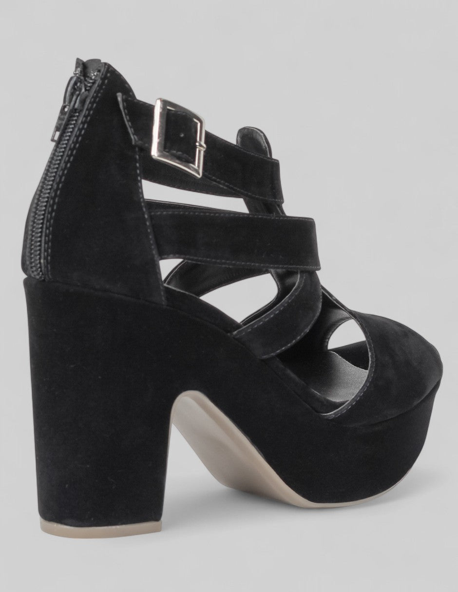 Sandalia con tacón Classy en Mujer – Negro