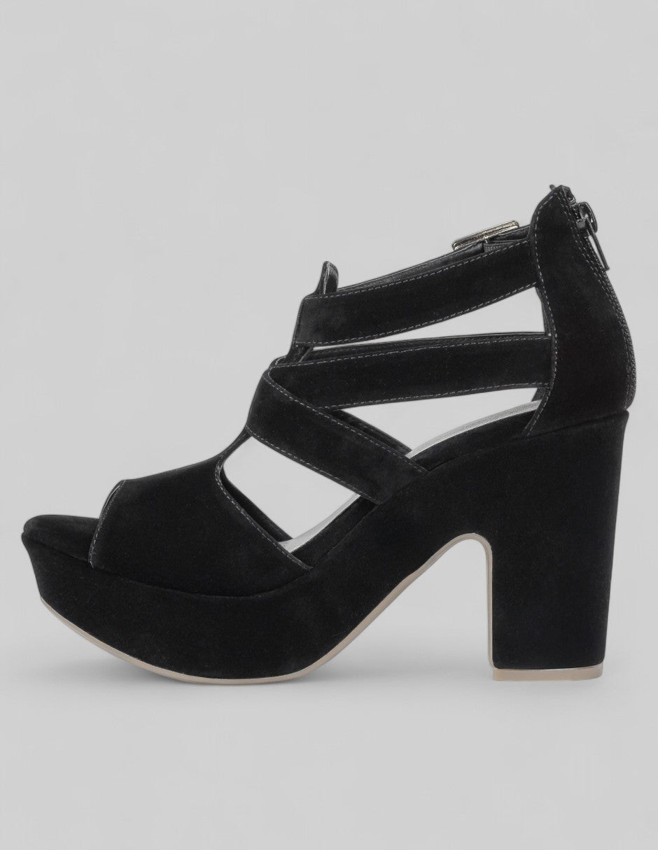 Sandalia con tacón Classy en Mujer – Negro