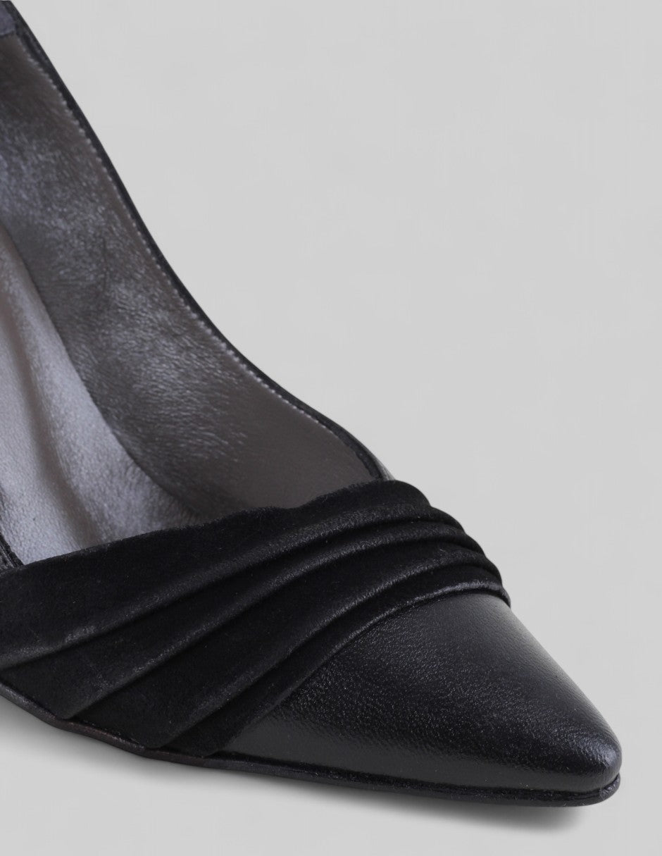 Zapatillas Lysanne  en Piel – Negro