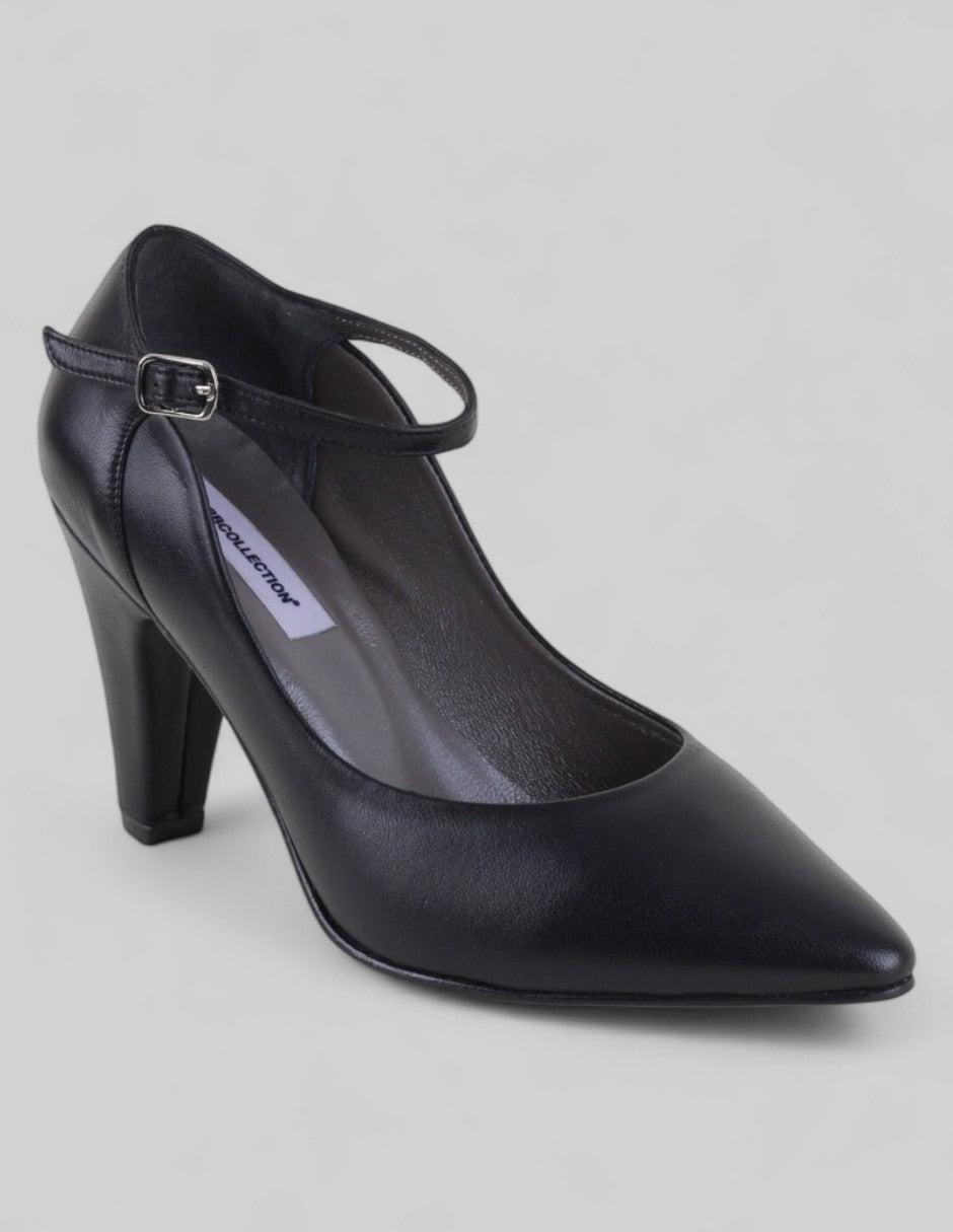 Zapatillas Sabina  en Piel – Negro