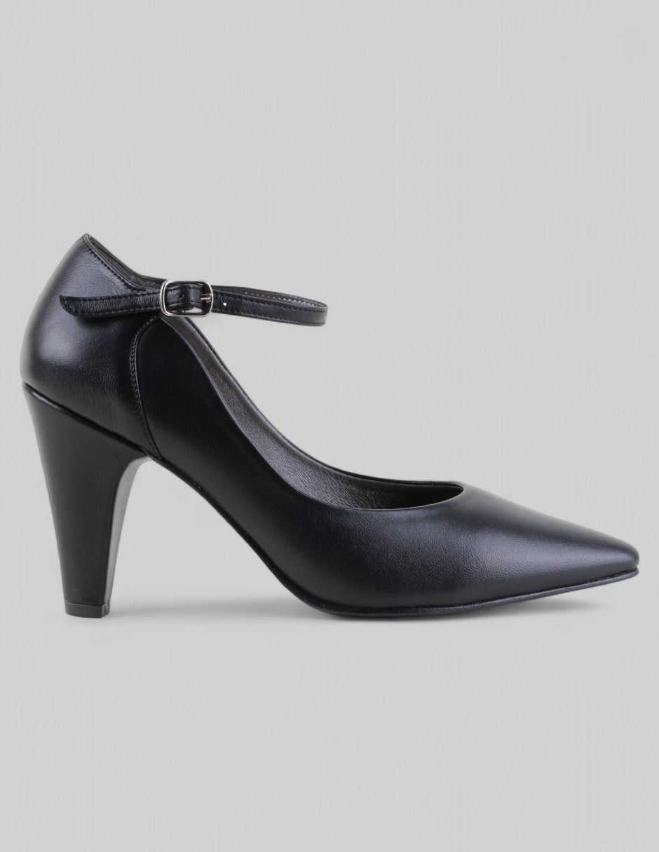 Zapatillas Sabina  en Piel – Negro