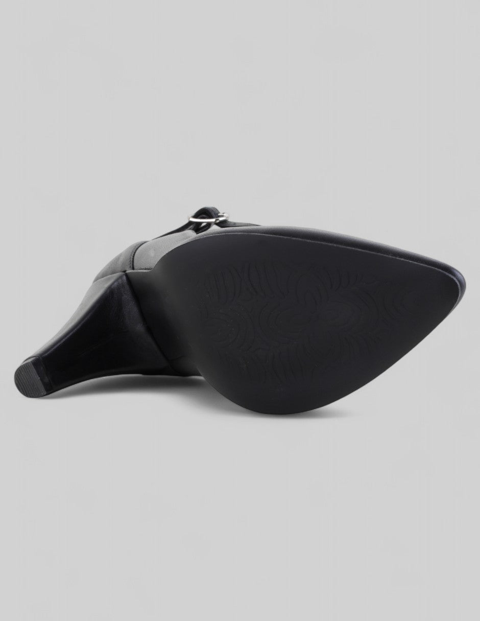 Zapatillas Sabina  en Piel – Negro