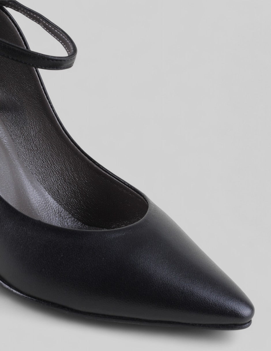 Zapatillas Sabina  en Piel – Negro