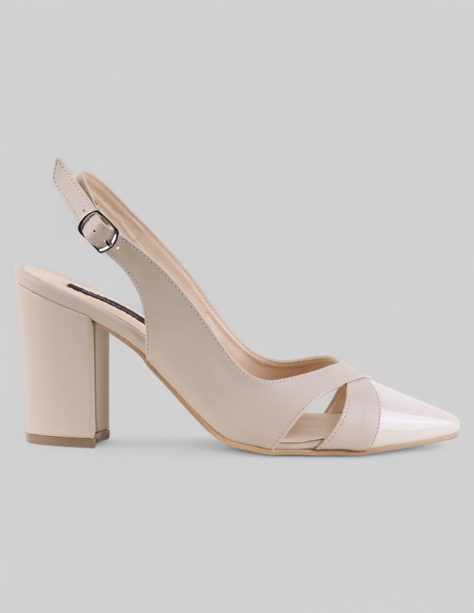 Zapatillas Vélina en Piel vegana – Beige