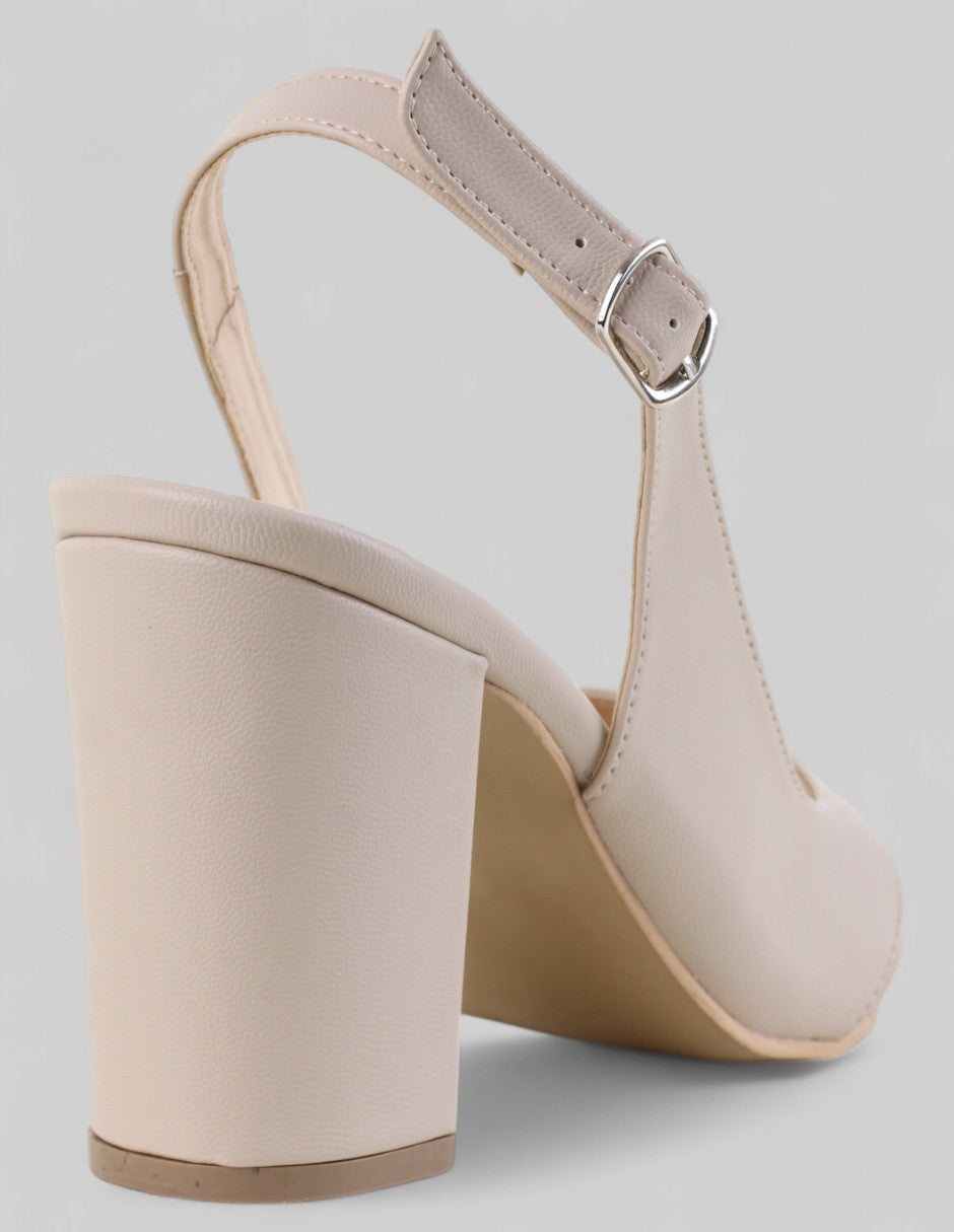 Zapatillas Exterior Piel vegana Color Beige  Para Mujer De RBCOLLECTION