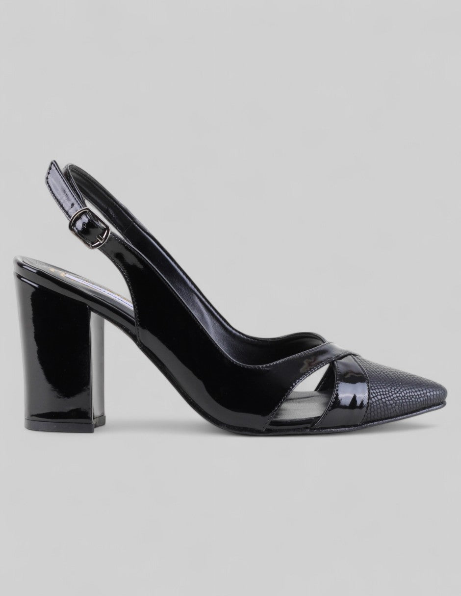 Zapatillas Vélina en Piel vegana – Negro