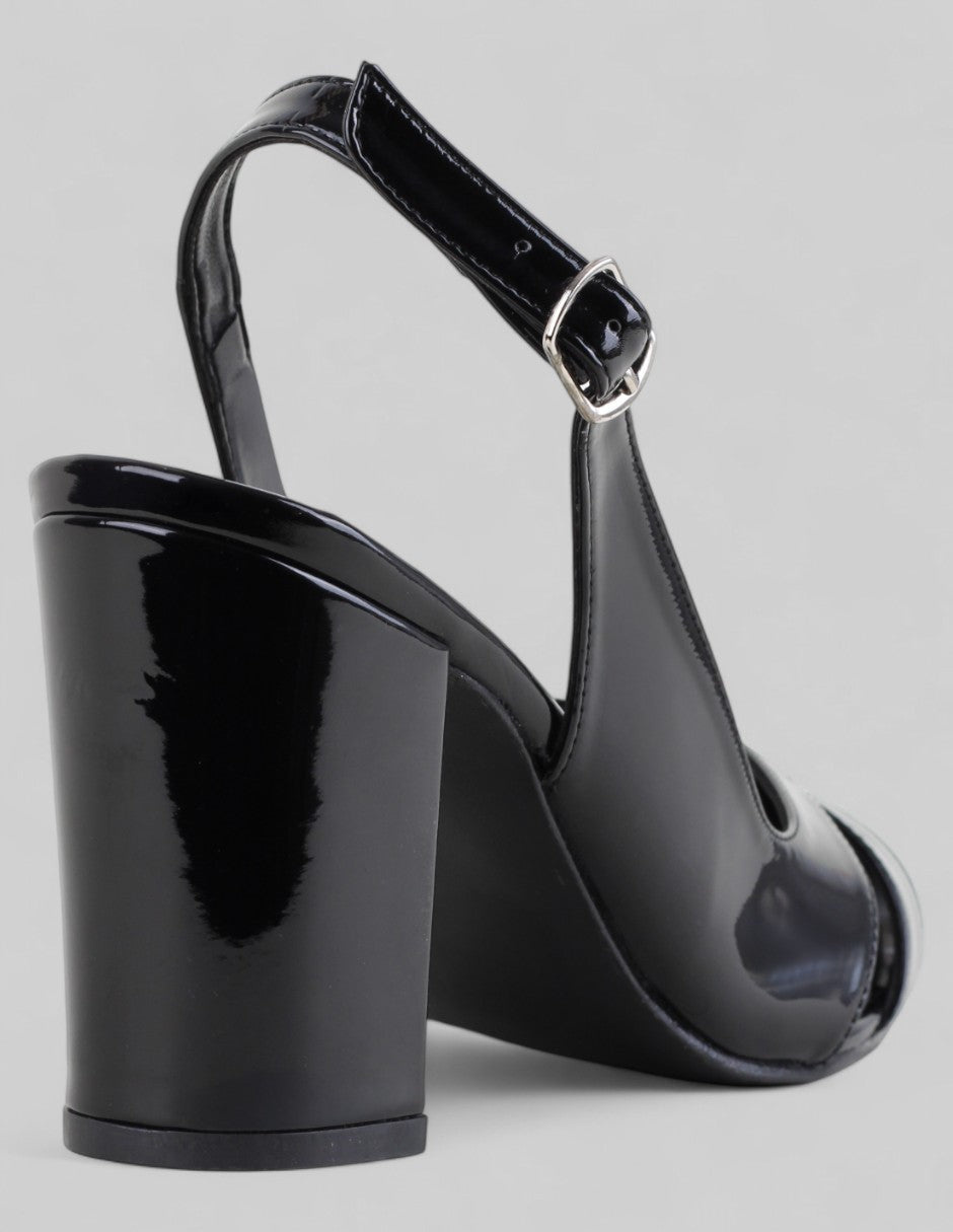 Zapatillas Vélina en Piel vegana – Negro