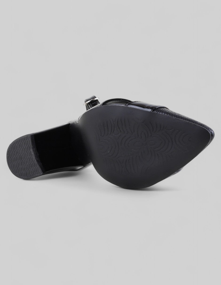 Zapatillas Vélina en Piel vegana – Negro