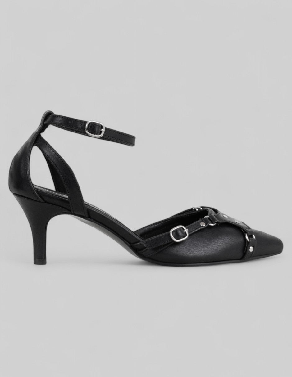Zapatillas Drop Day en Piel vegana – Negro