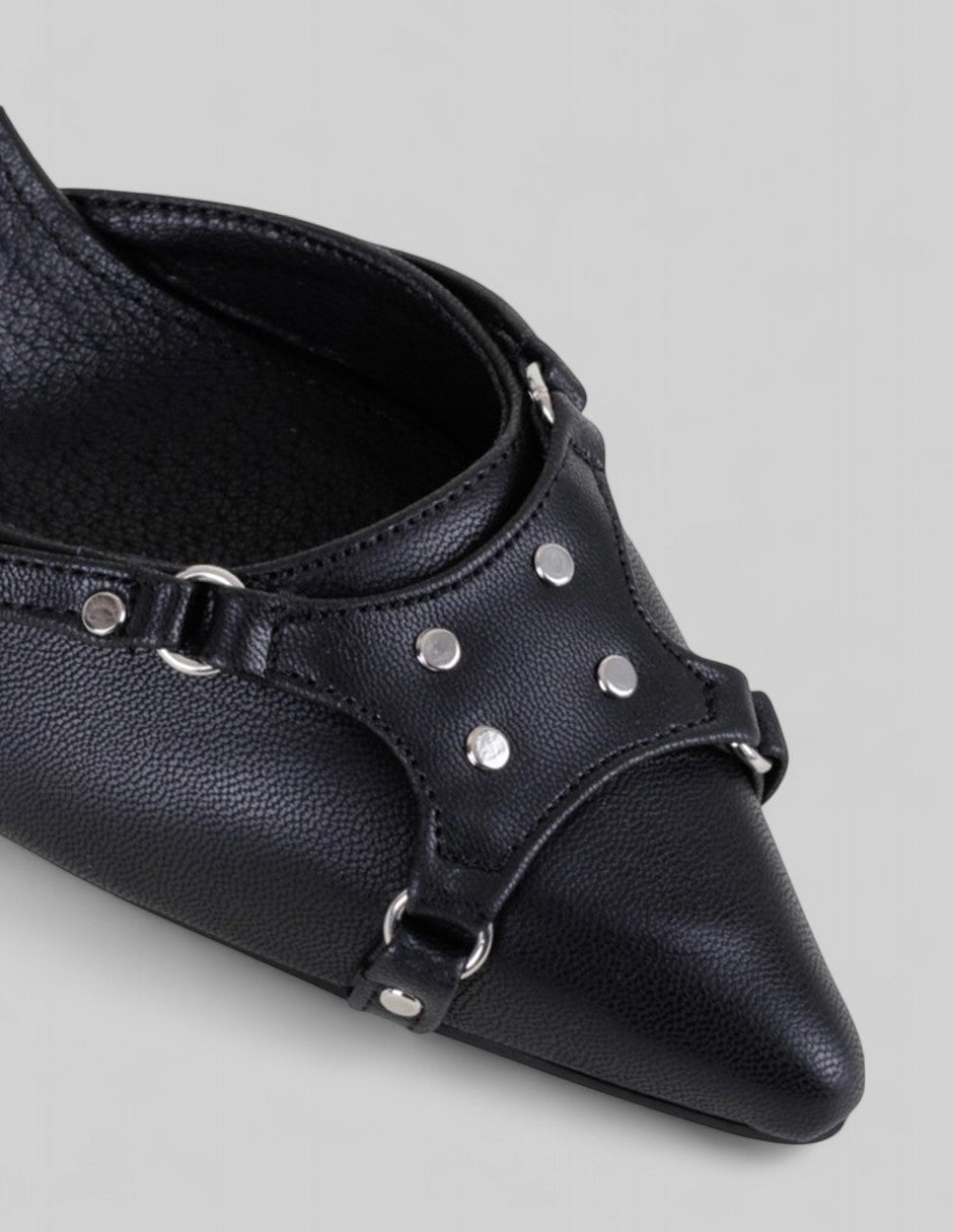 Zapatillas Drop Day en Piel vegana – Negro