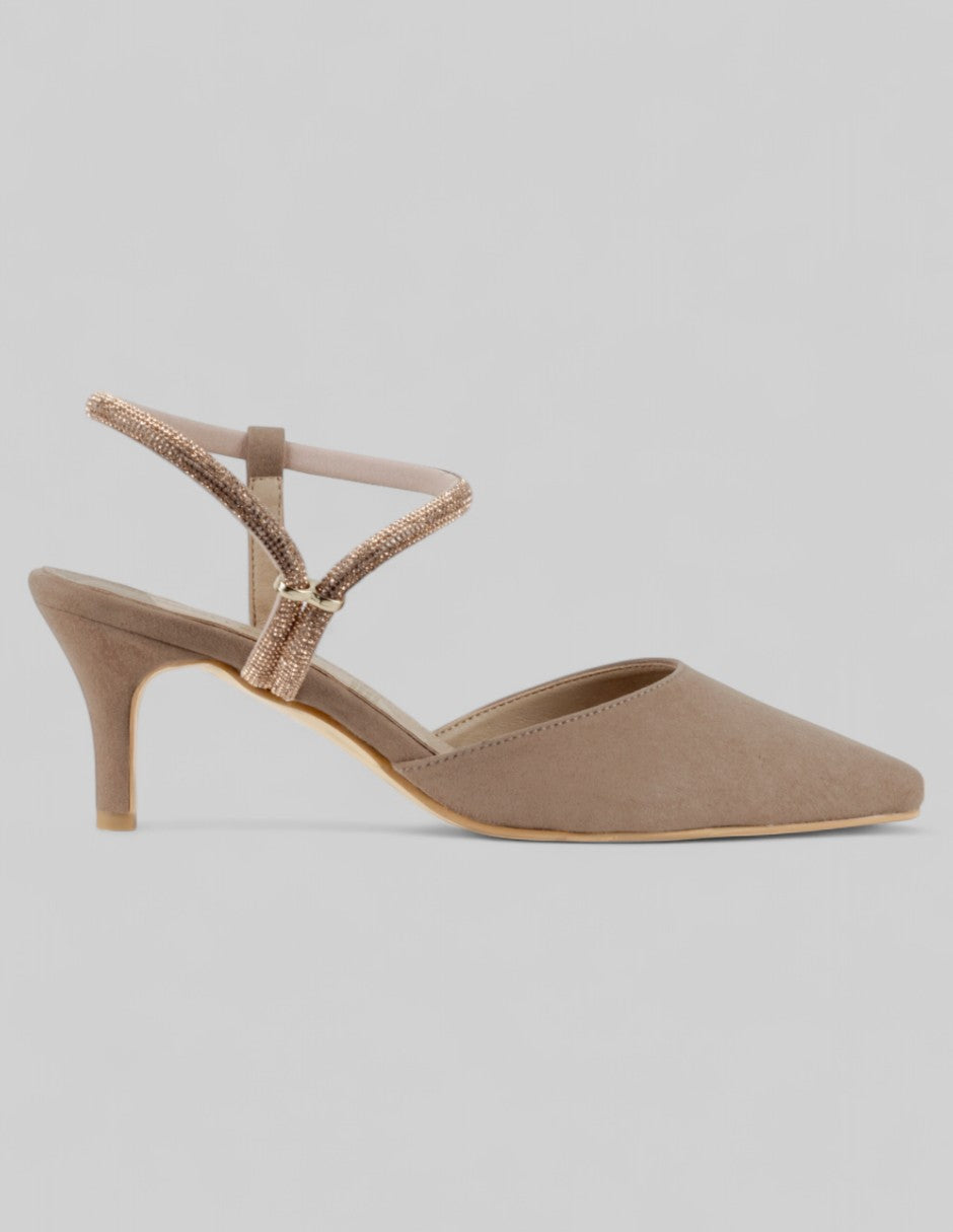 Zapatillas Exterior Gamuza Color Café Para Mujer De RBCOLLECTION