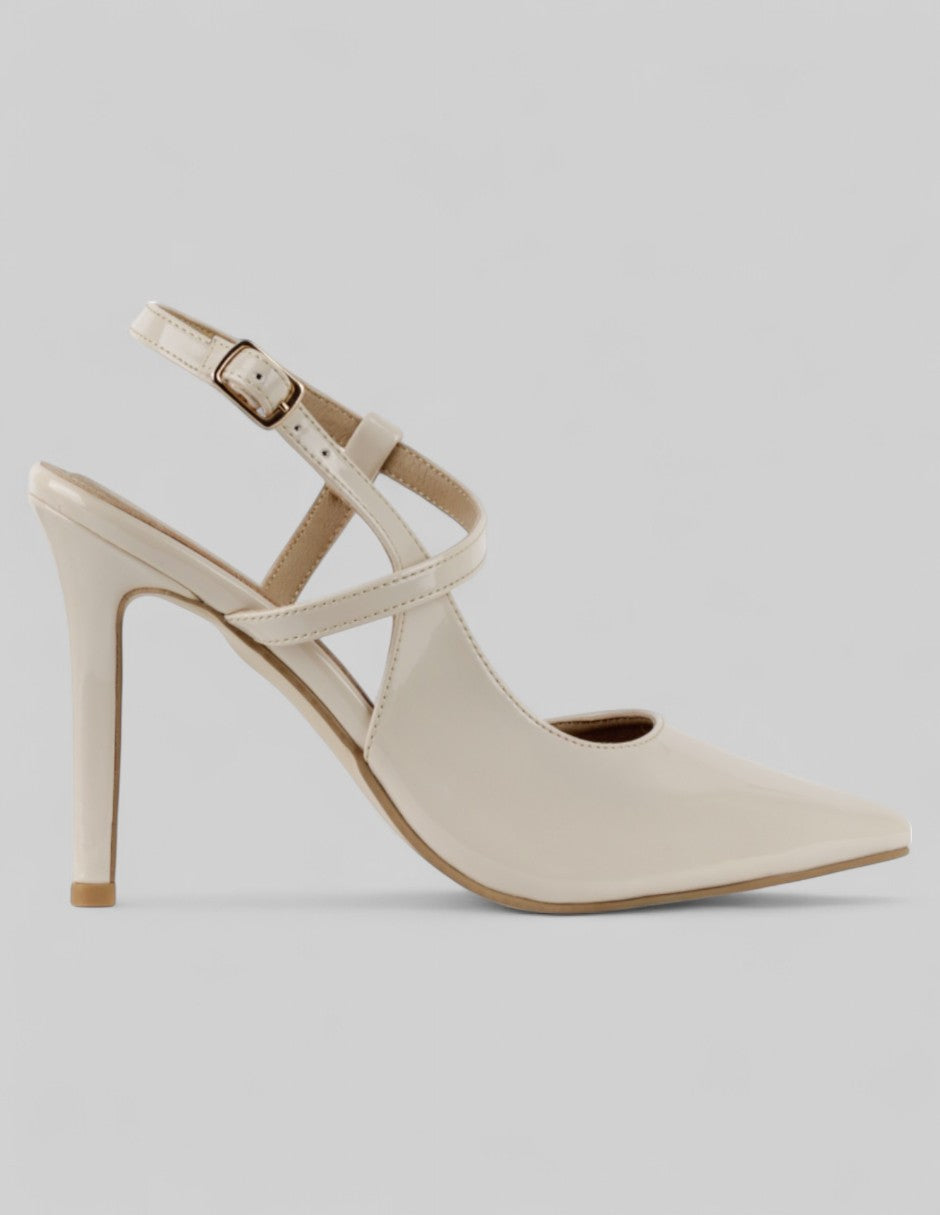 Zapatillas Exterior Charol Color Beige Para Mujer De RBCOLLECTION