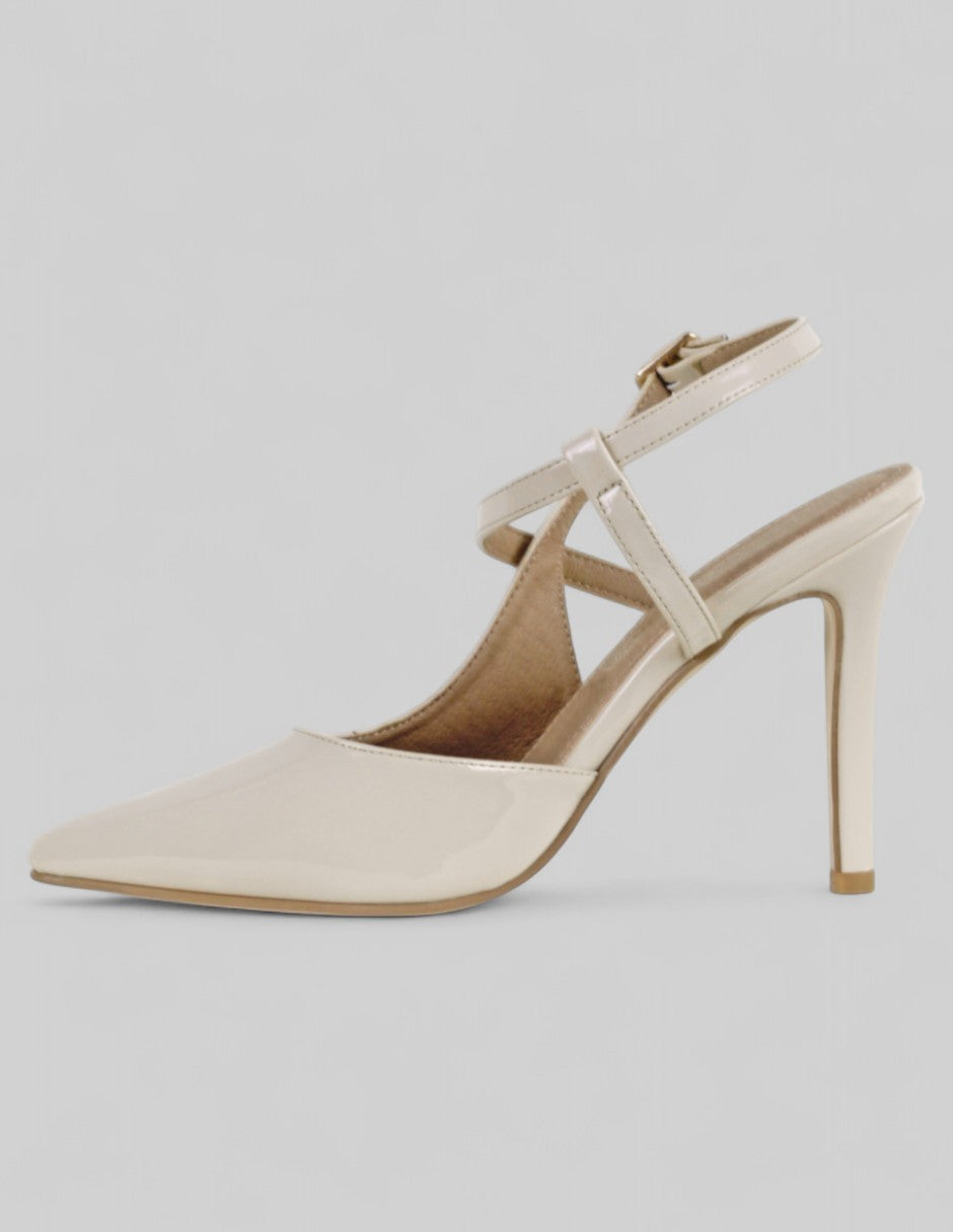Zapatillas Drop Day en Charol – Beige