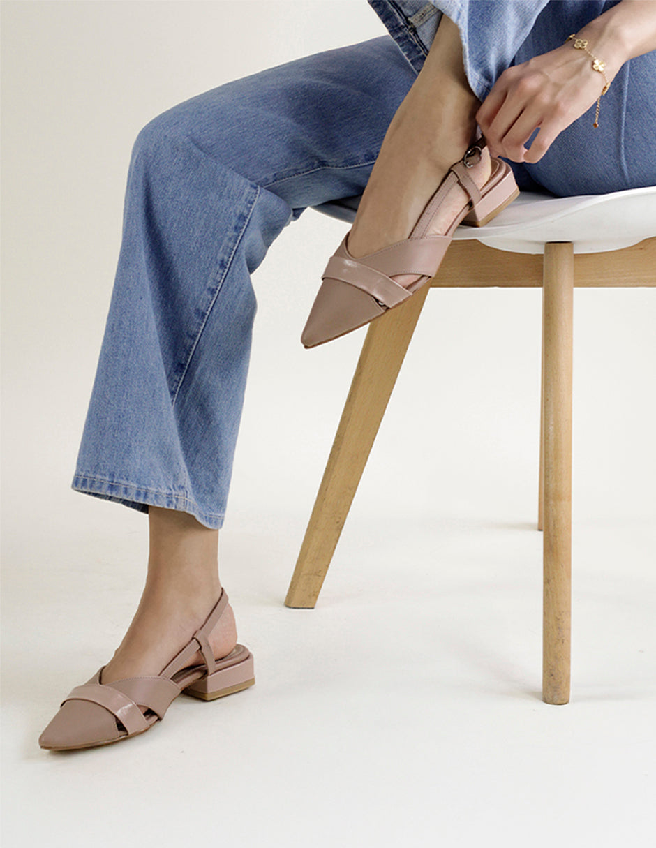 Loafers Drop Day en Piel vegana – Beige