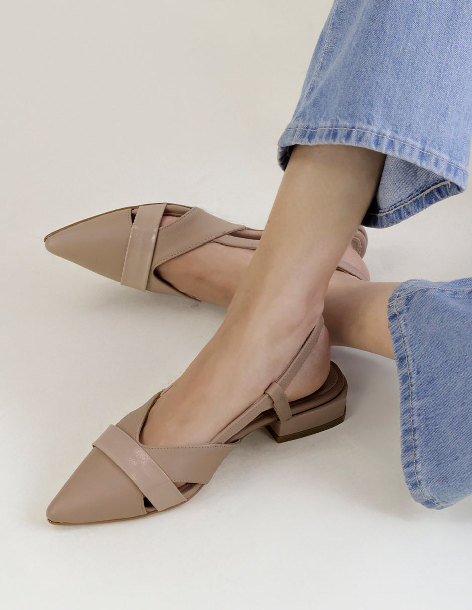 Loafers Drop Day en Piel vegana – Beige