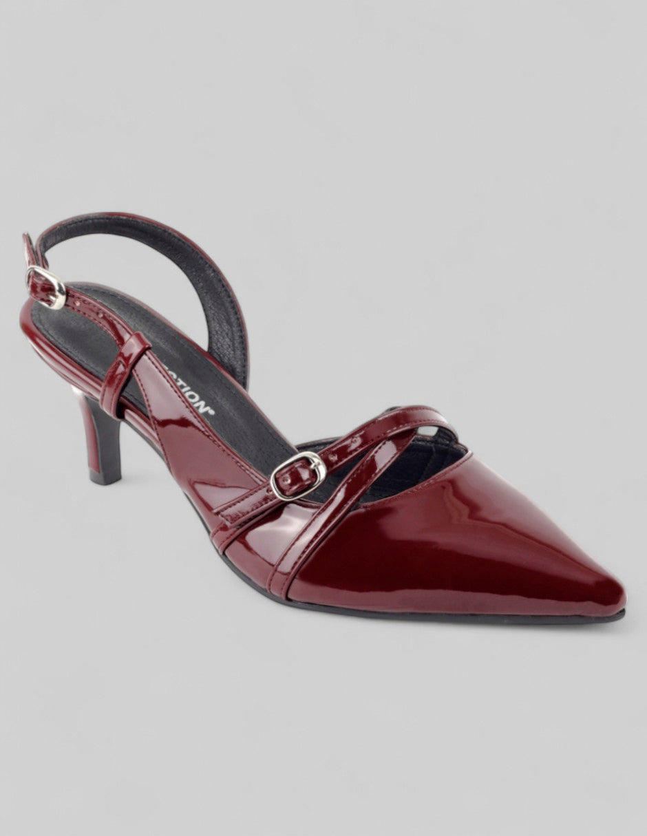 Zapatillas Exterior Charol Color Rojo Para Mujer De RBCOLLECTION