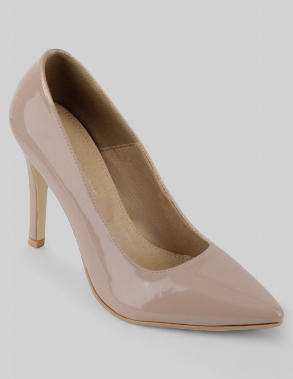 Zapatillas Exterior Charol Color Beige Para Mujer De RBCOLLECTION