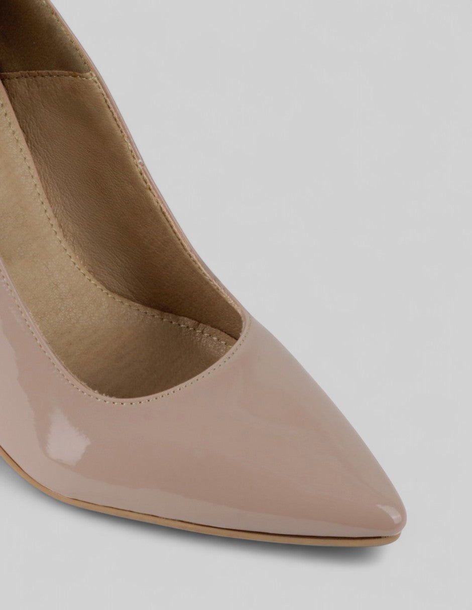 Zapatillas Drop Day en Charol – Beige