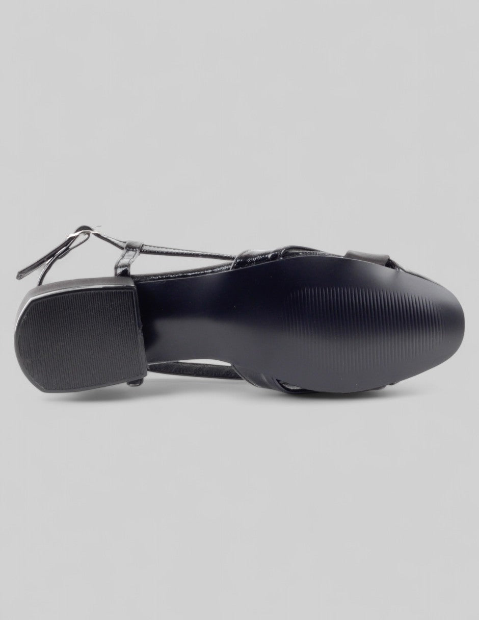 Flats clásicas Drop Day en Piel vegana – Negro