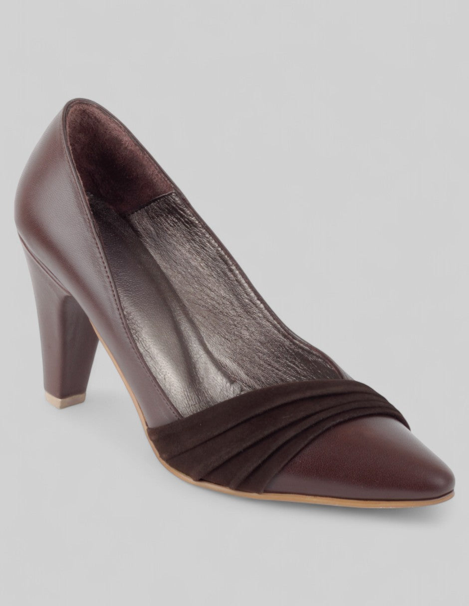 Zapatillas Exterior Piel Color Café Para Mujer De RBCOLLECTION