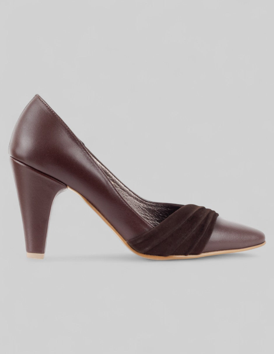 Zapatillas Lysanne en Piel – Café