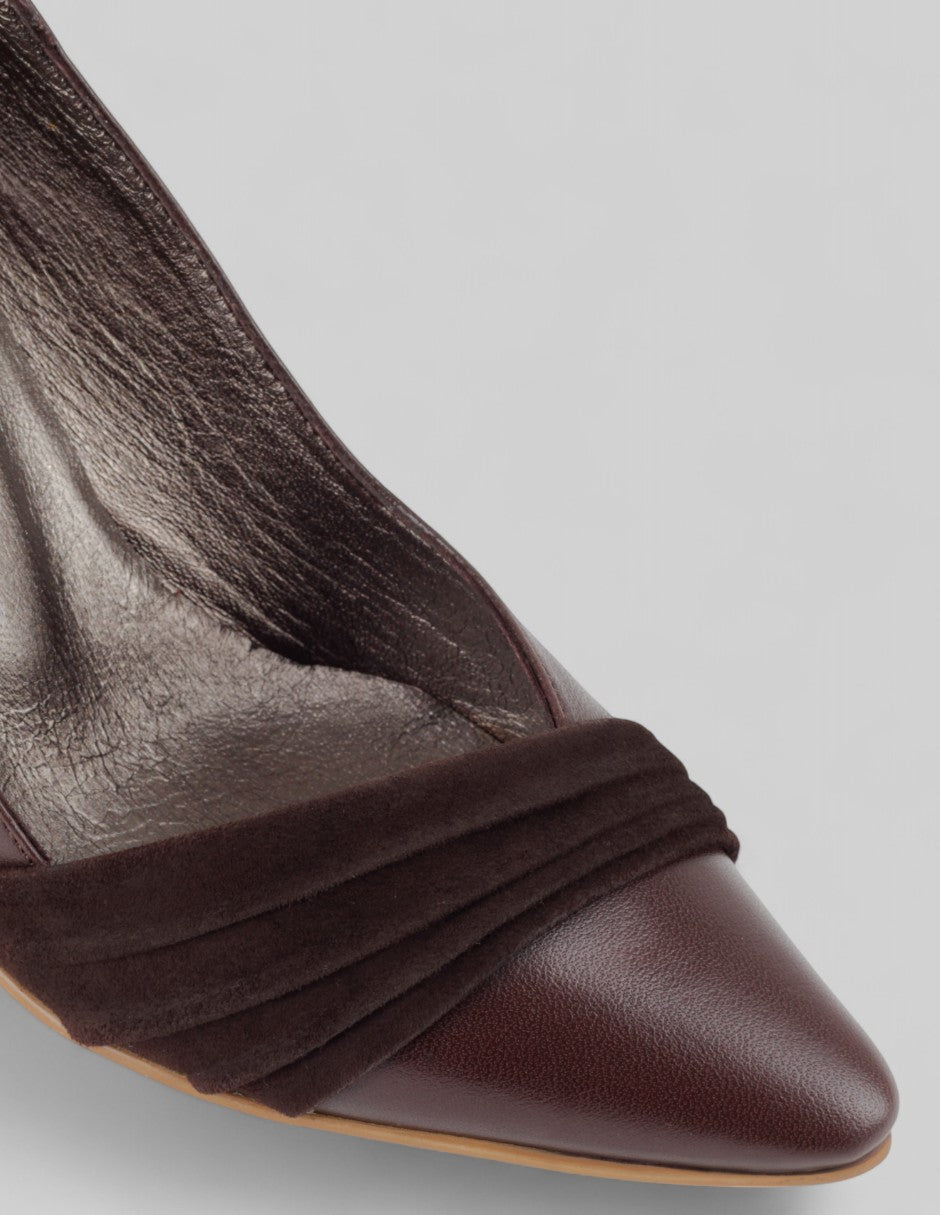Zapatillas Lysanne en Piel – Café