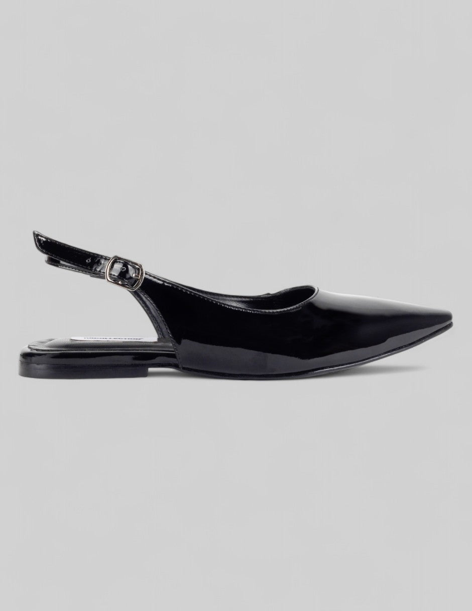 Flats puntales Liane  en Charol – Negro