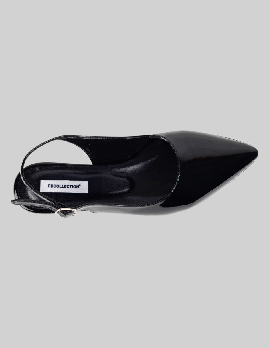 Flats puntales Liane  en Charol – Negro