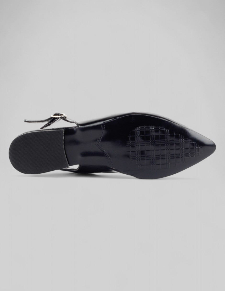 Flats puntales Liane  en Charol – Negro