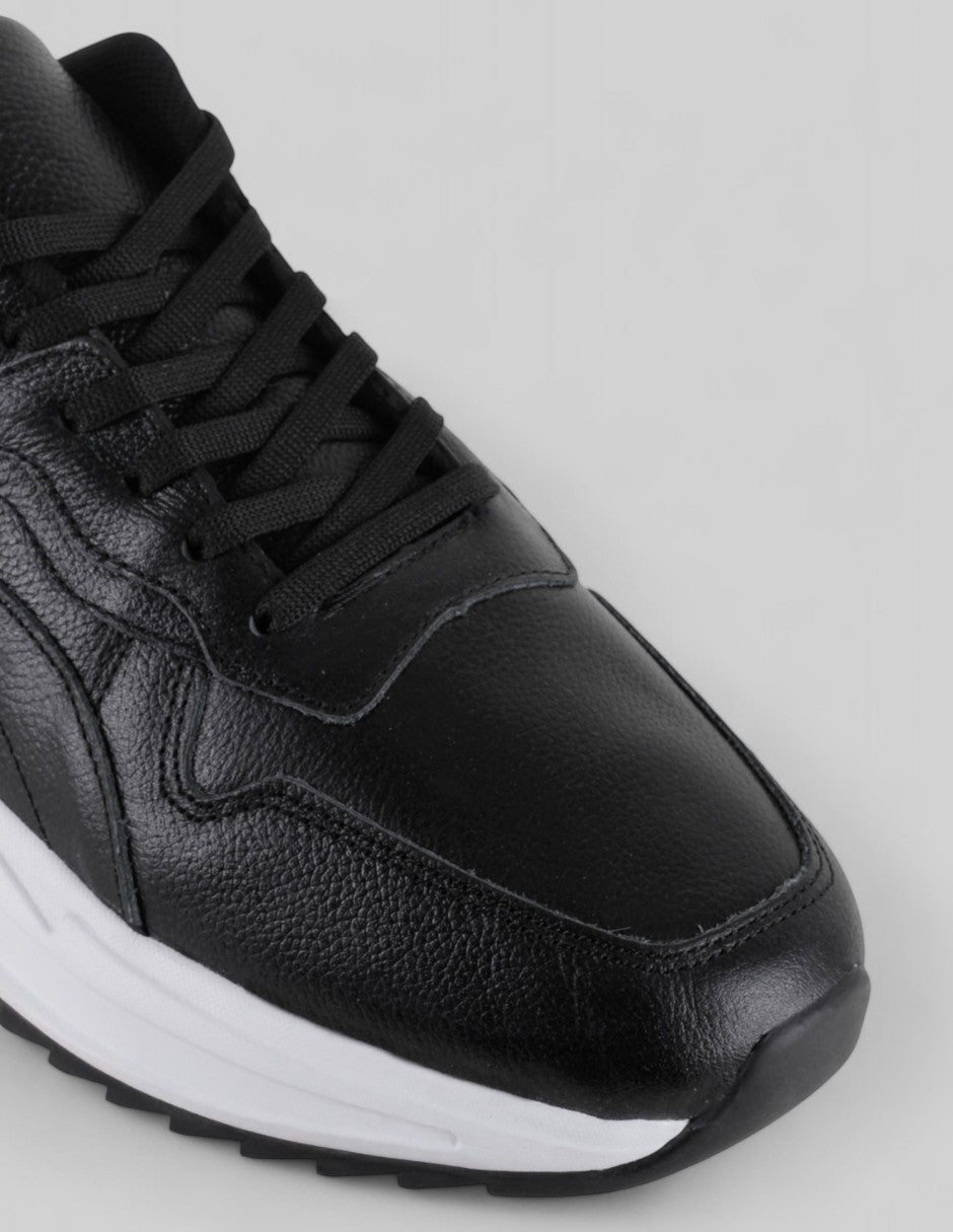 Tenis tipo deportivo   Urban trace en Piel – Negro