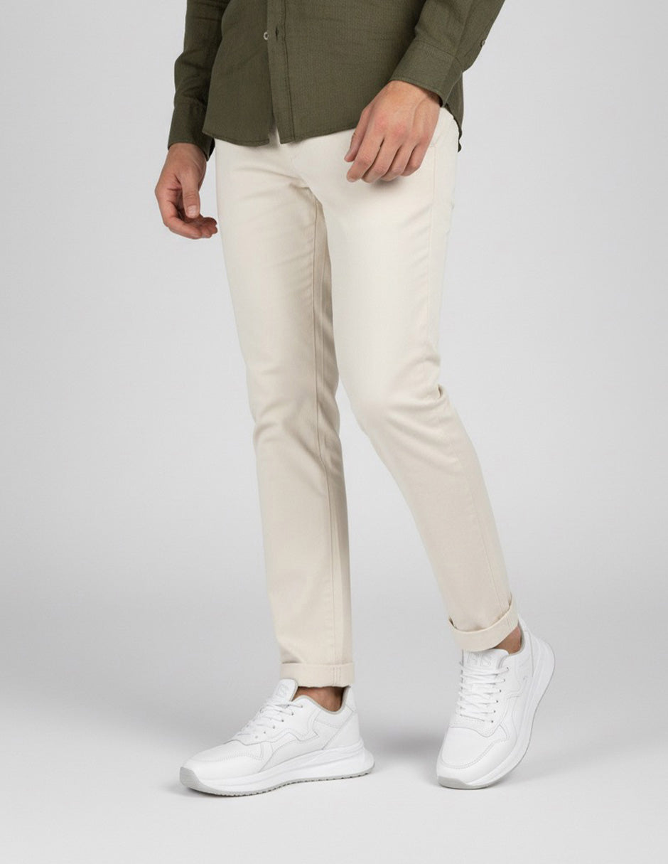 Tenis tipo deportivo   Urban trace en Piel – Blanco