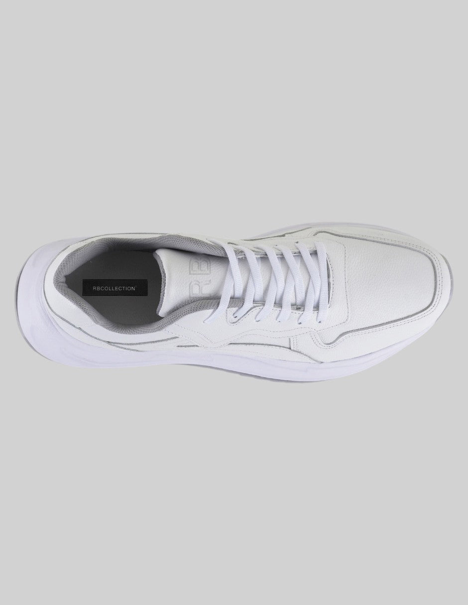Tenis tipo deportivo   Urban trace en Piel – Blanco