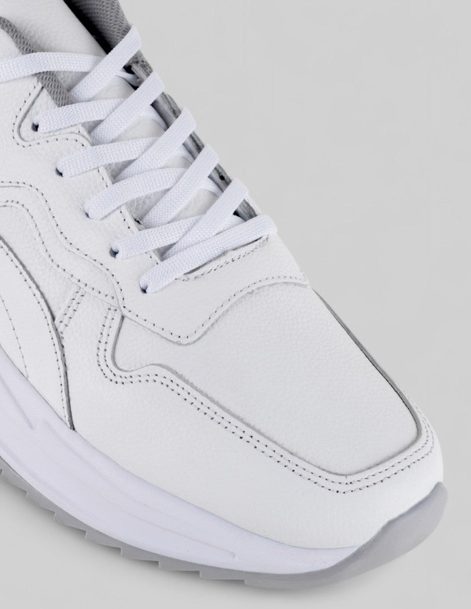 Tenis tipo deportivo   Urban trace en Piel – Blanco