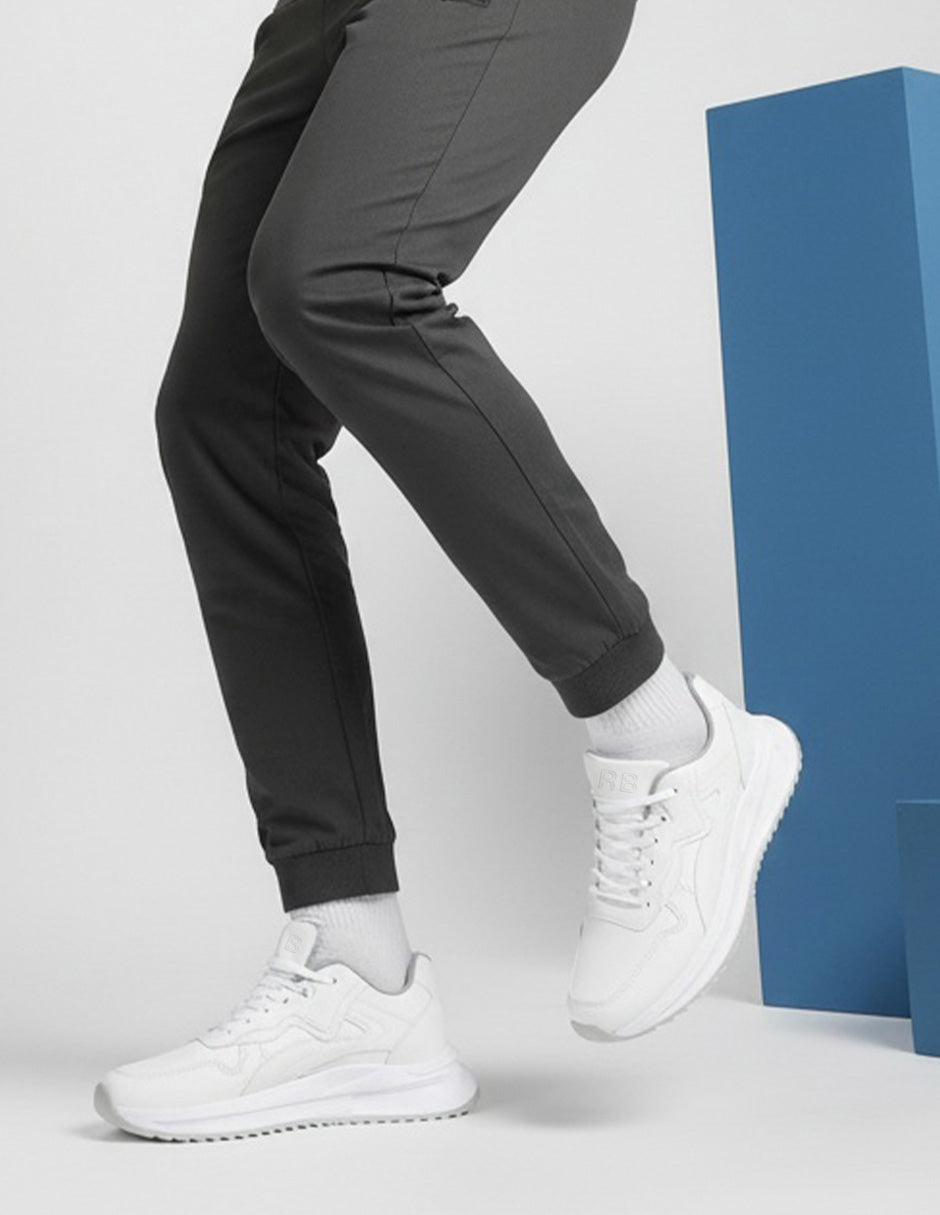 Tenis tipo deportivo  Urban trace en Piel vegana – Blanco