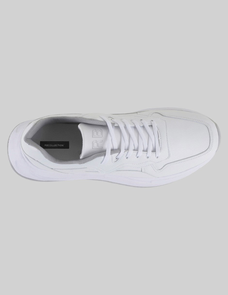 Tenis tipo deportivo  Urban trace en Piel vegana – Blanco